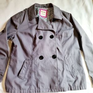 Old Navy Pea Coat Gray Unlined Lightweight Size XL